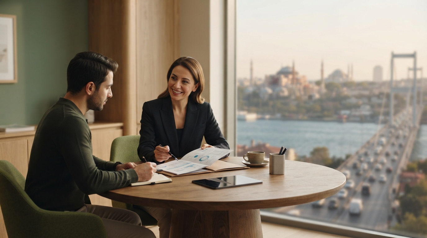 Gorld Vaultex kullanıcısı doğal ışıklı bir ortamda dizüstü bilgisayarında finansal verileri inceliyor